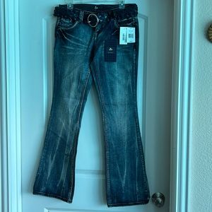 Z2 Jeans with belt, NWT, Size 9 Junior, Blue
